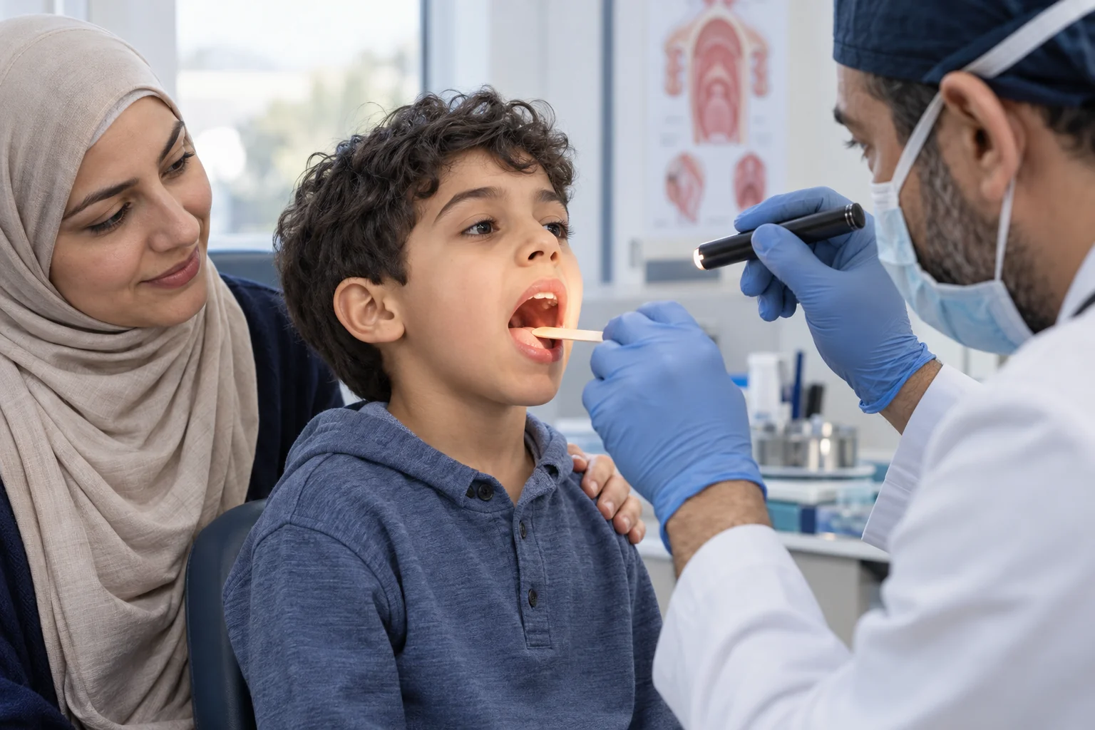 Enlarged Tonsils and Adenoids in Children
